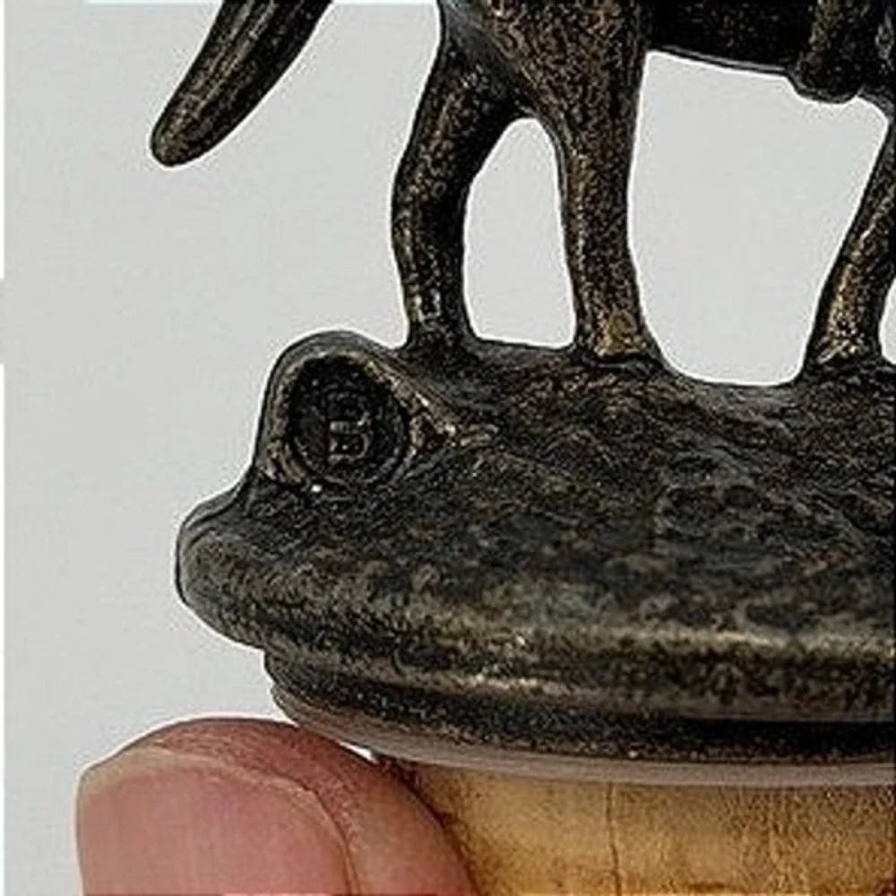 Blantons Bourbon Wine Bottle Stopper Horse Jockey Bronze Finish‎ Letter B